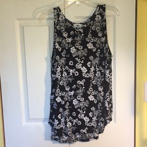 Old Navy Floral Trapeze Tank